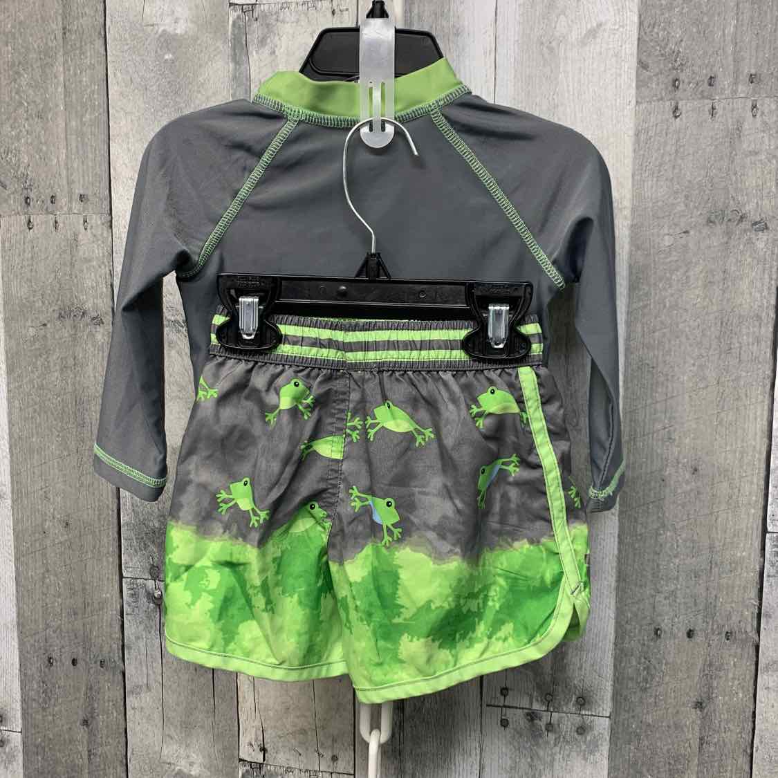 Size 12 Months Gray/Green Star Wars 2pc+ Swim Suit