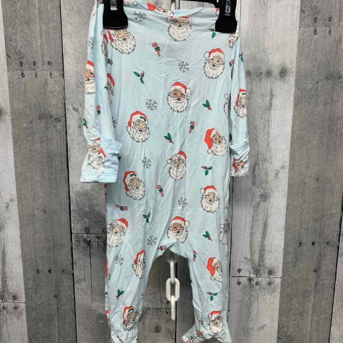 Size 3-6 Months Blue/Red Bamboo Footy PJs