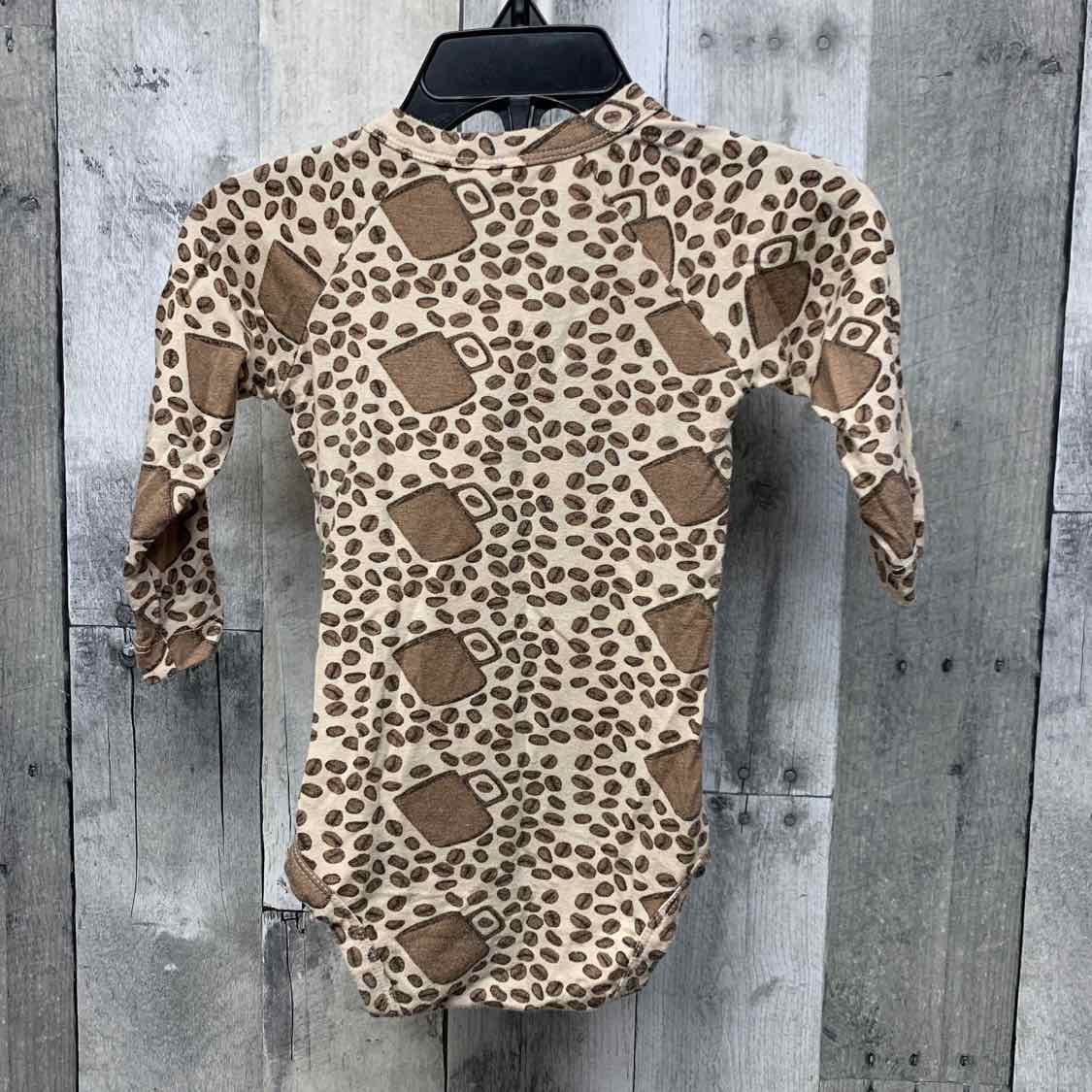 Size 6-12 Months Tan Print Kate Quinn Bodysuit