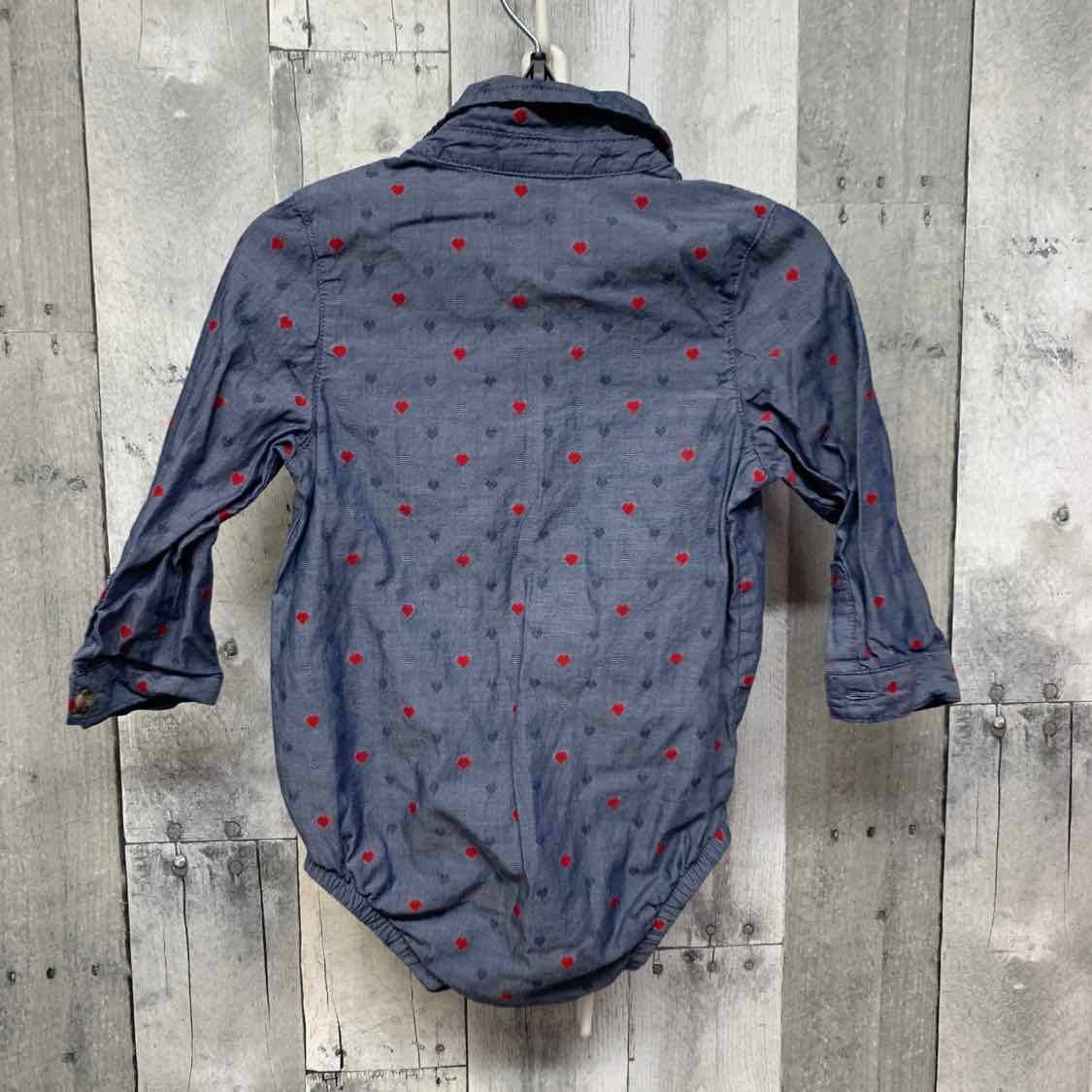 Size 18 Months Blue Print Cat & Jack Button Up