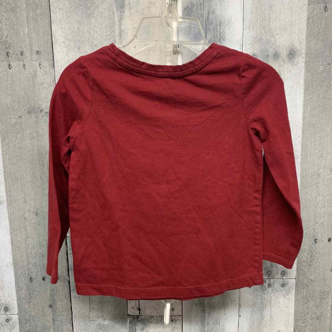 Size 3T Burgundy Cat & Jack Long Sleeve Shirt