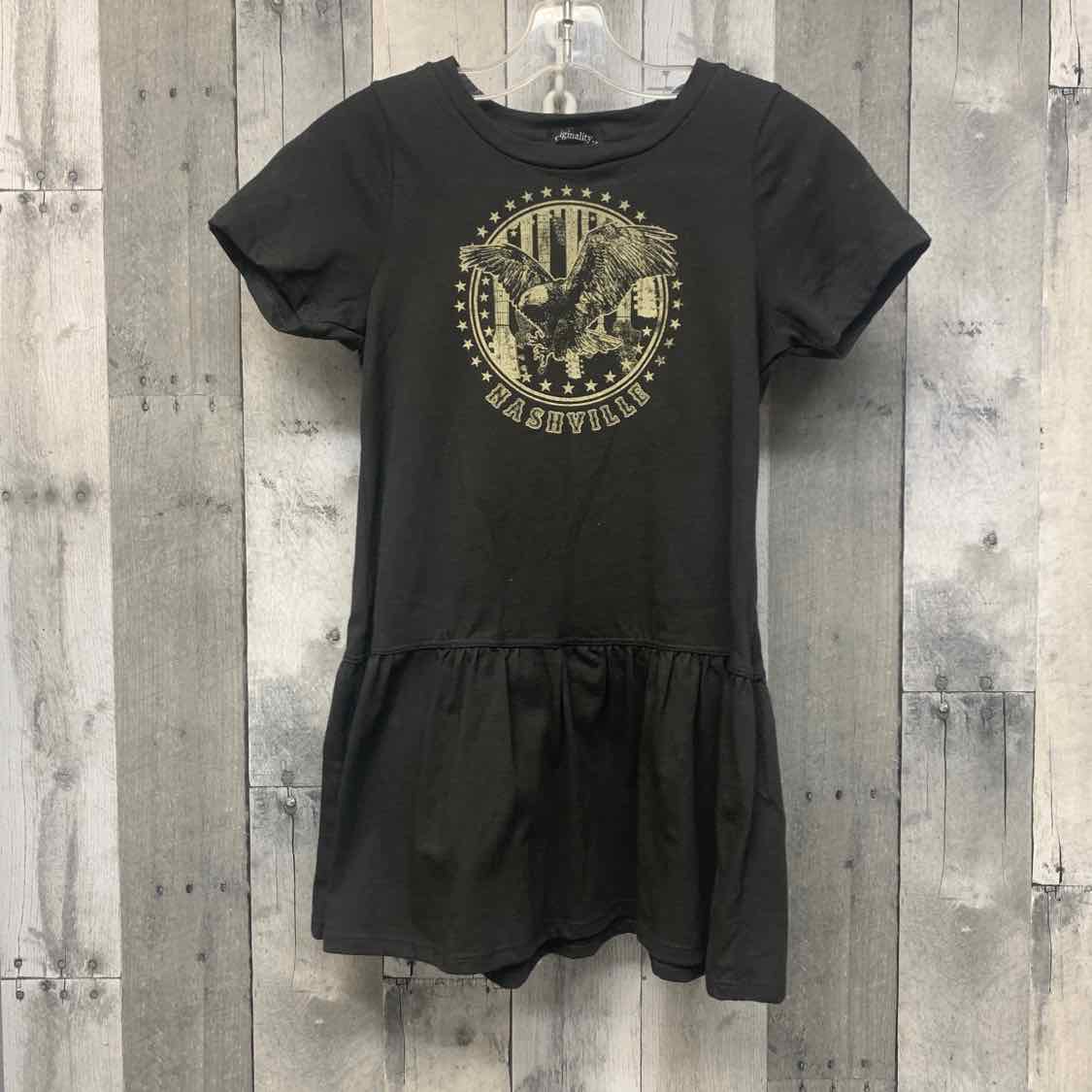 Size 6 Gray Graphic B Brand Dress - Knit