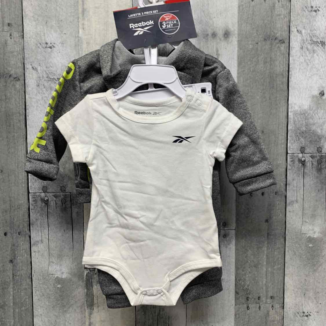 Size 0-6 Months Gray Reebok Jacket/Pants