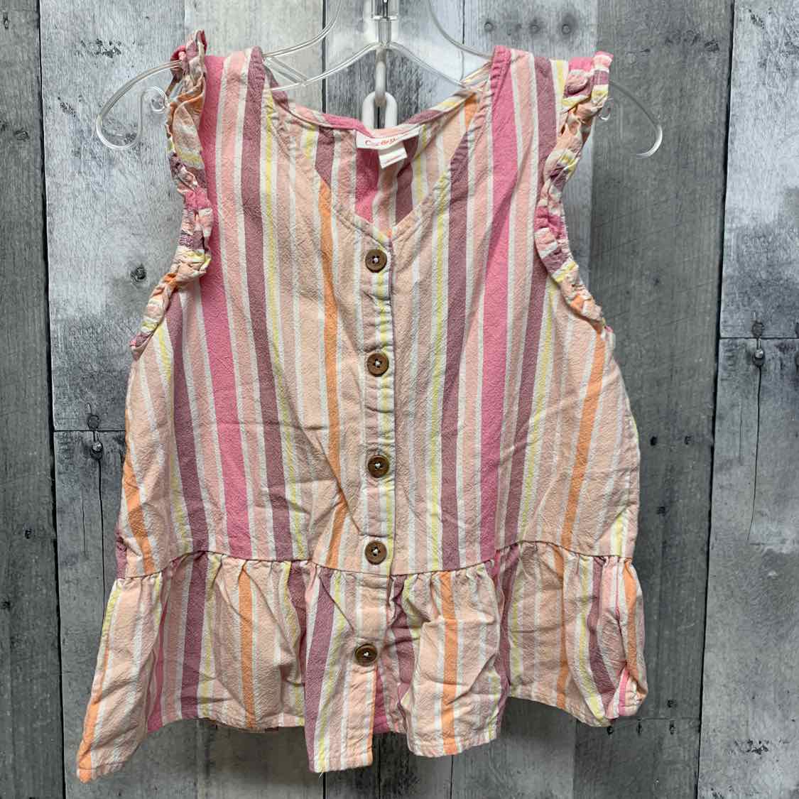 Size 8 Pink Striped Cat & Jack Tank Top