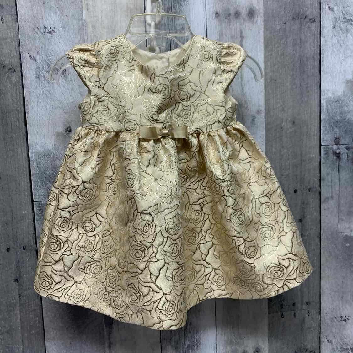 Size 3-6 Months Gold Bonnie Jean/Baby Dress - Party