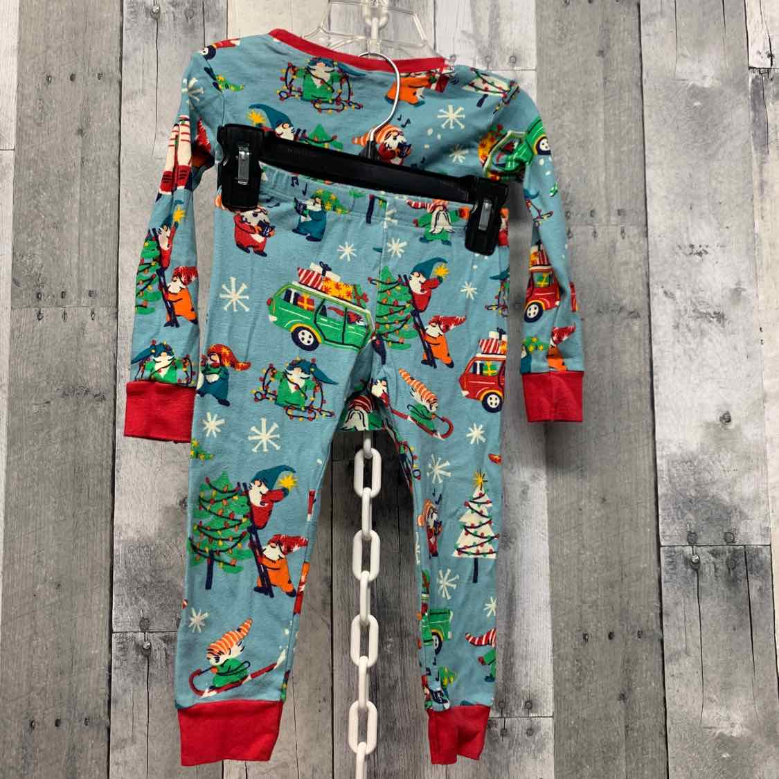 Size 2T Blue Print Mid Brand 2pc PJs