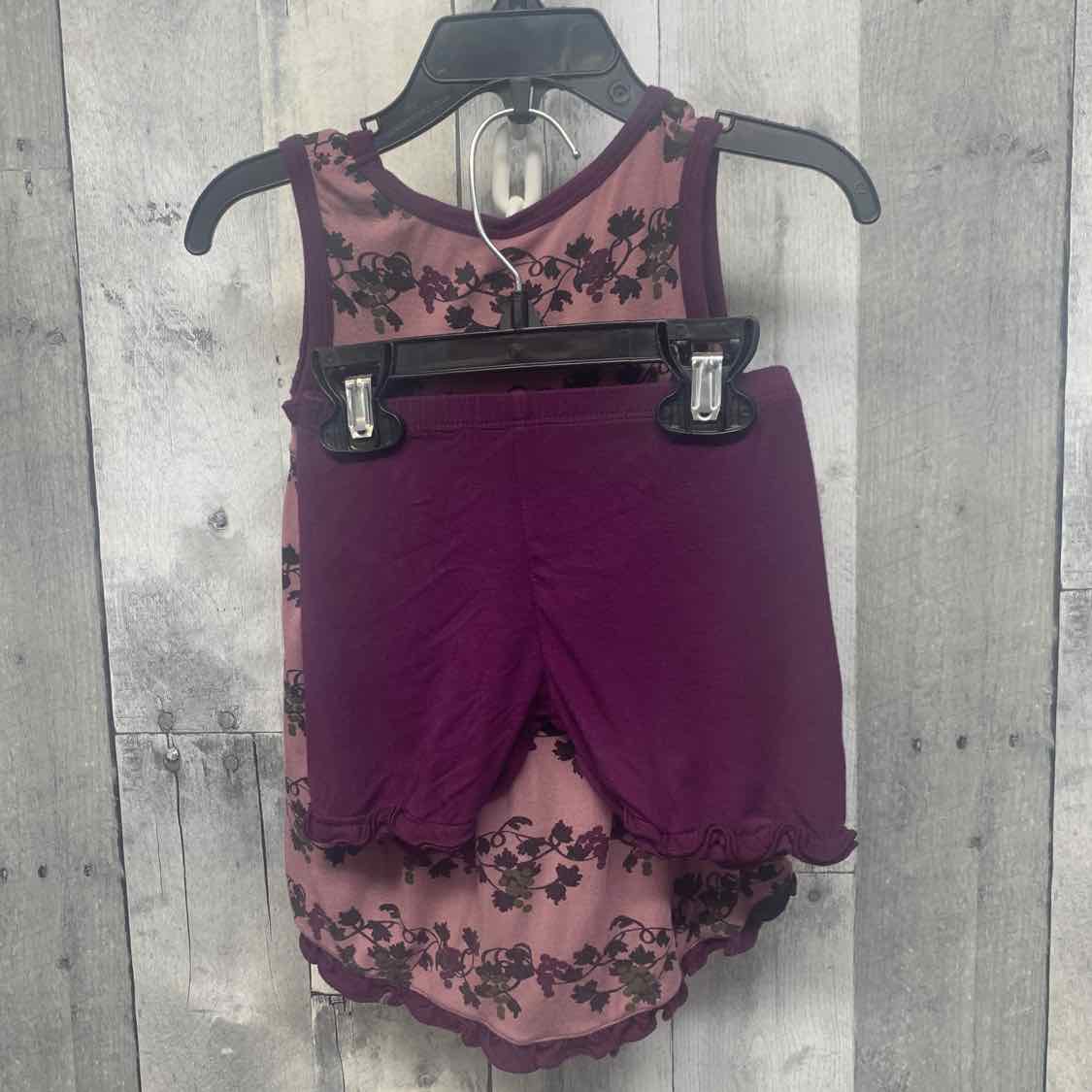 Size 2T Purple Print Babaluno Shirt/Shorts