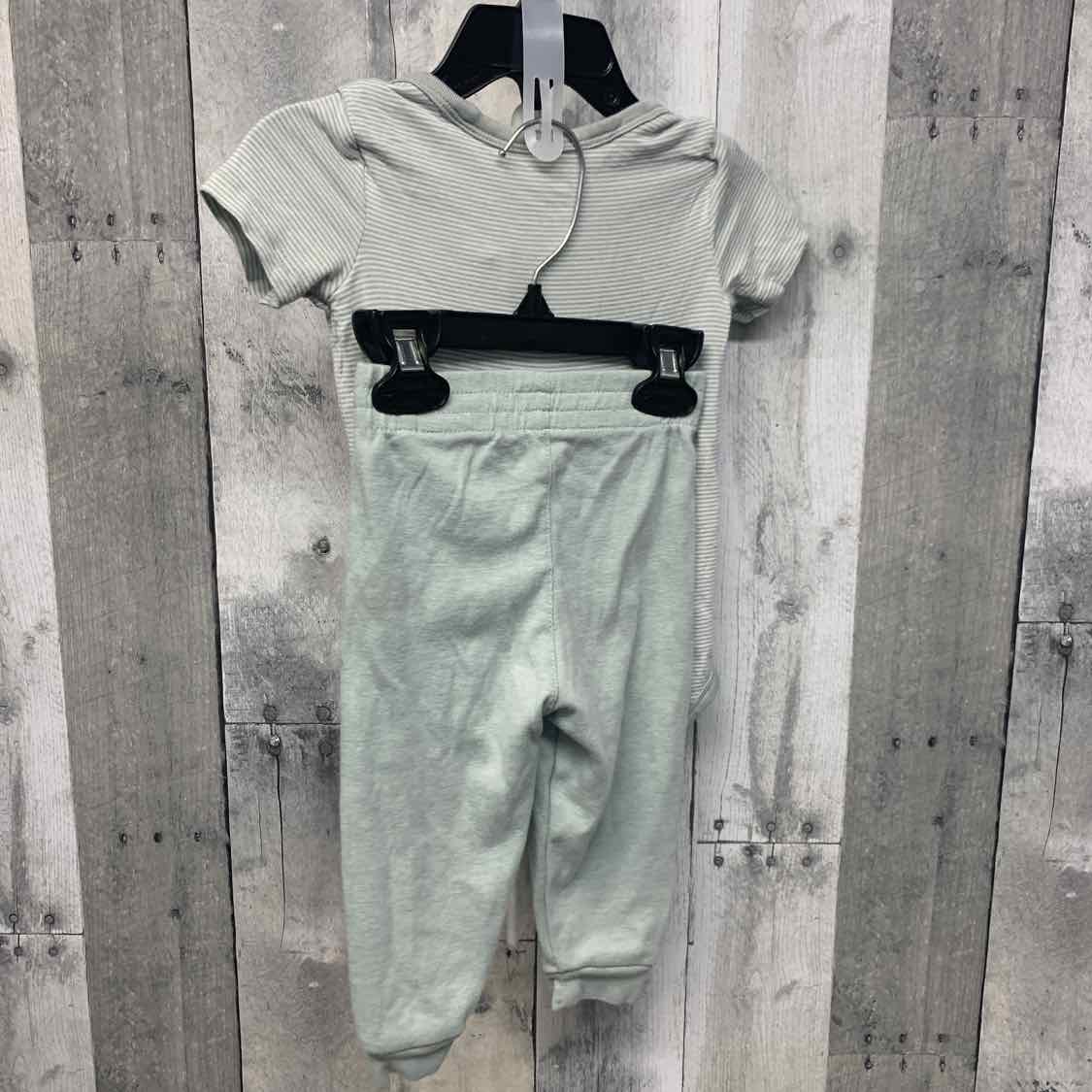 Size 9 Months Mint/White Sport Brand Shirt/Pants