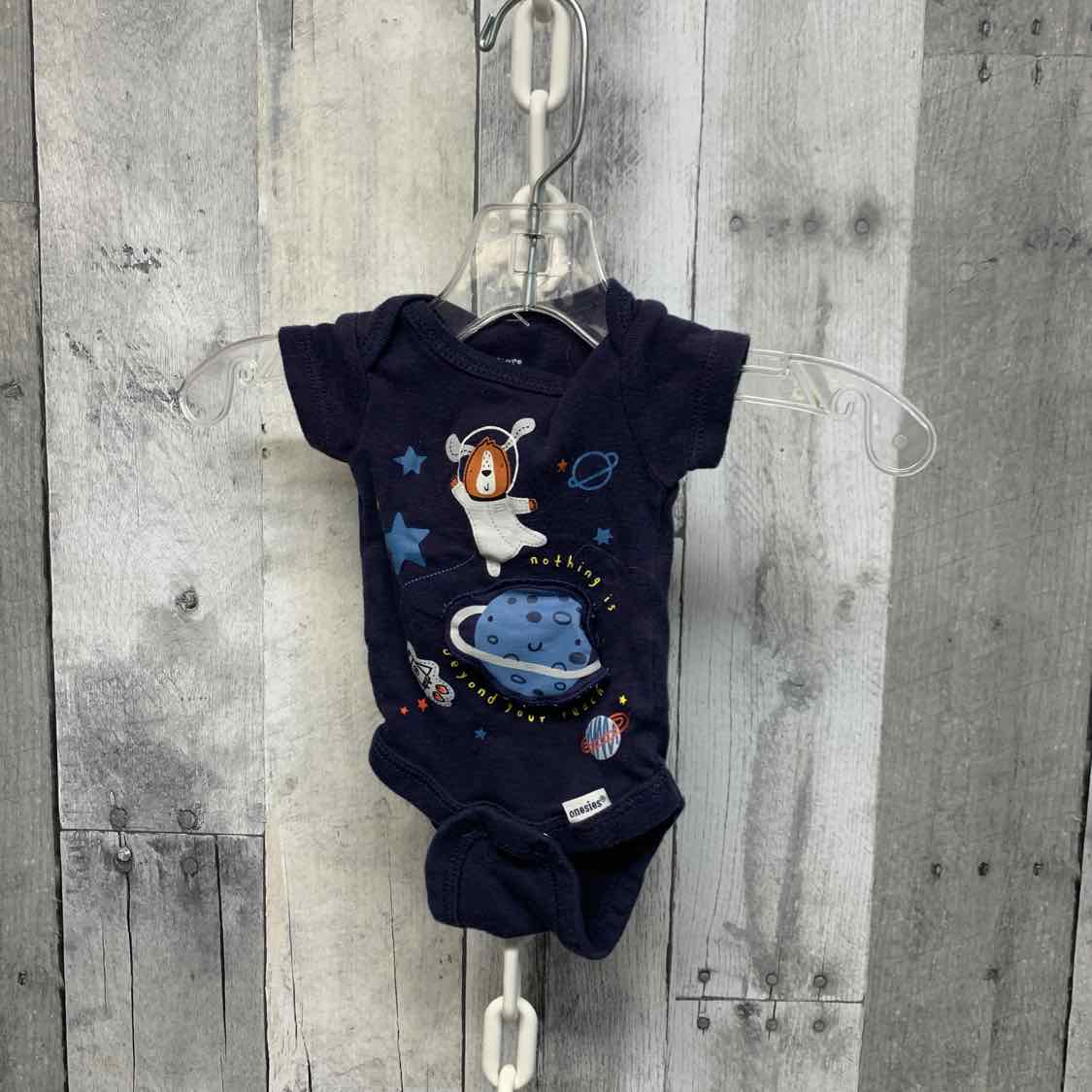 Size Preemie Navy Gerber Bodysuit