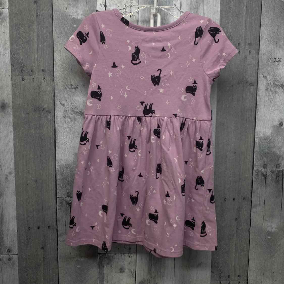 Size 4T Purple Print Cat & Jack Dress - Knit