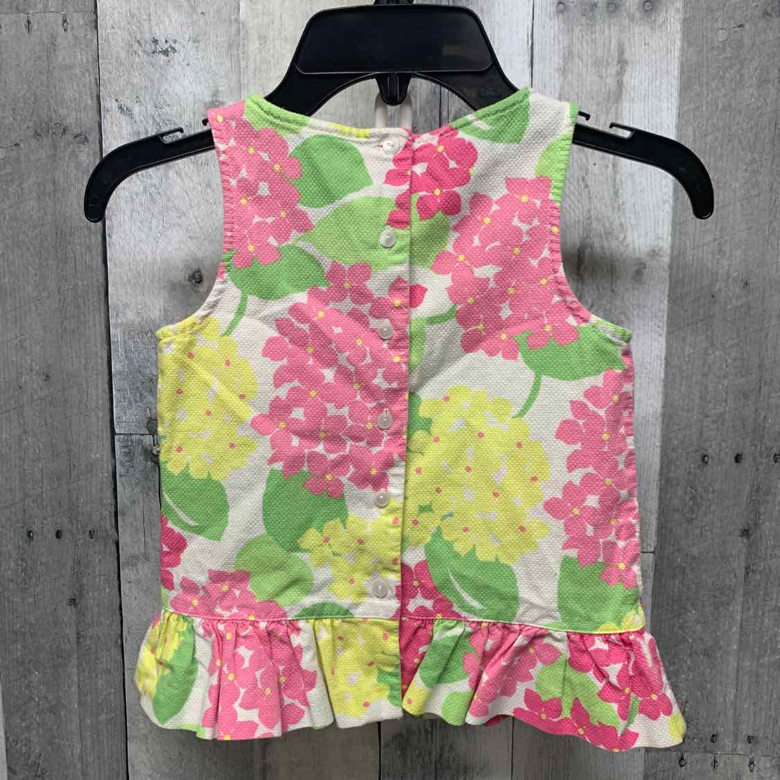 Size 5 Yellow/Pink Janie & Jack Tank Top