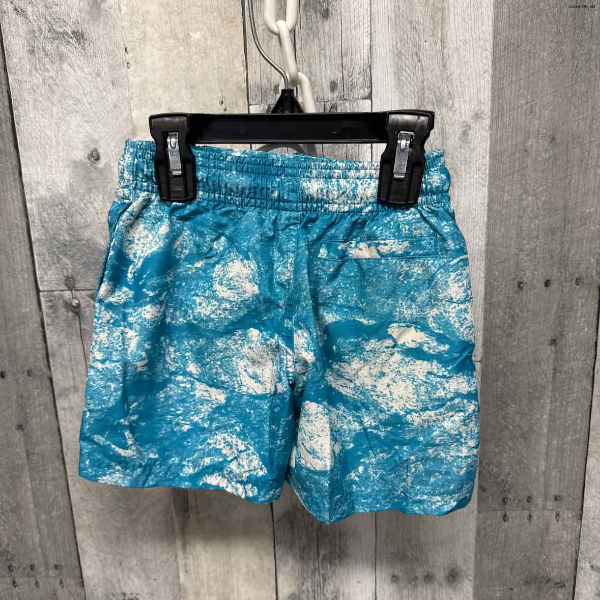 Size 2T Teal/White Reel Legends Swim Trunks - OodlesCB