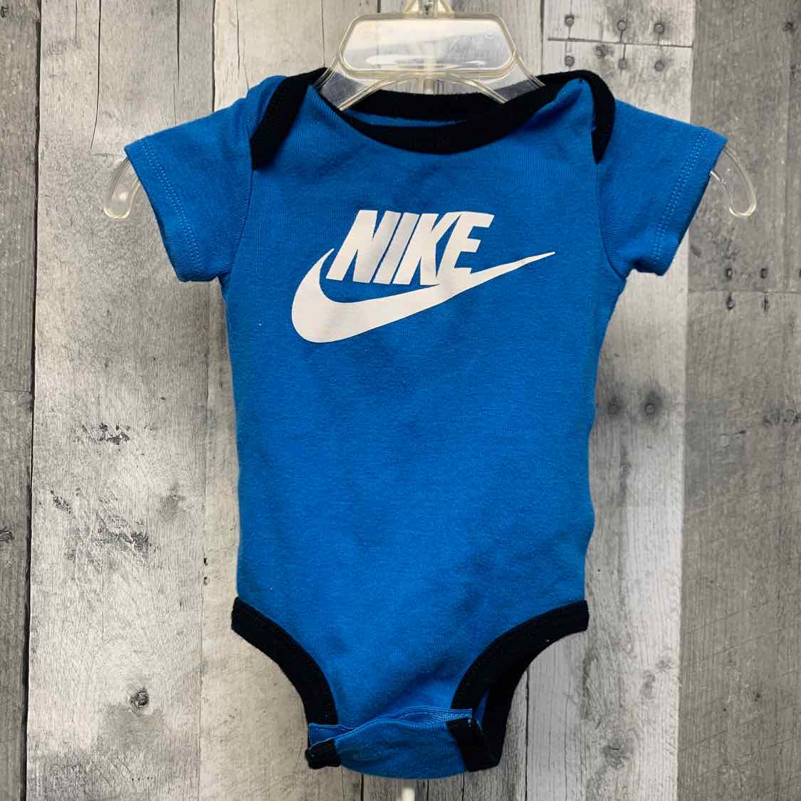 Size 0-6 Months Blue/Black Sport Brand Bodysuit - OodlesCB