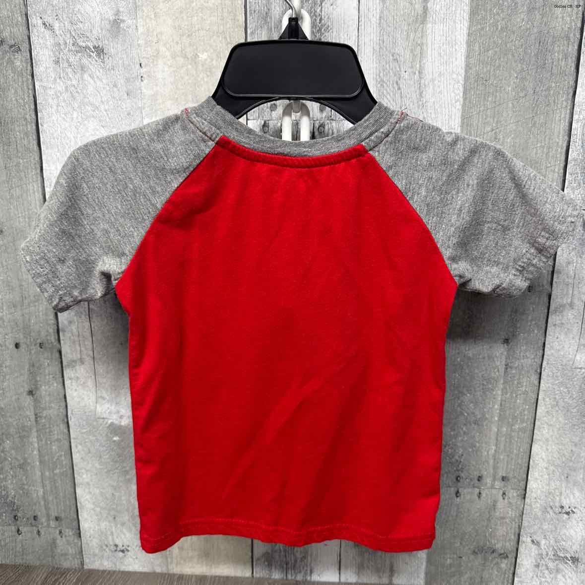 Size 4 Red/Gray Marvel T Shirt