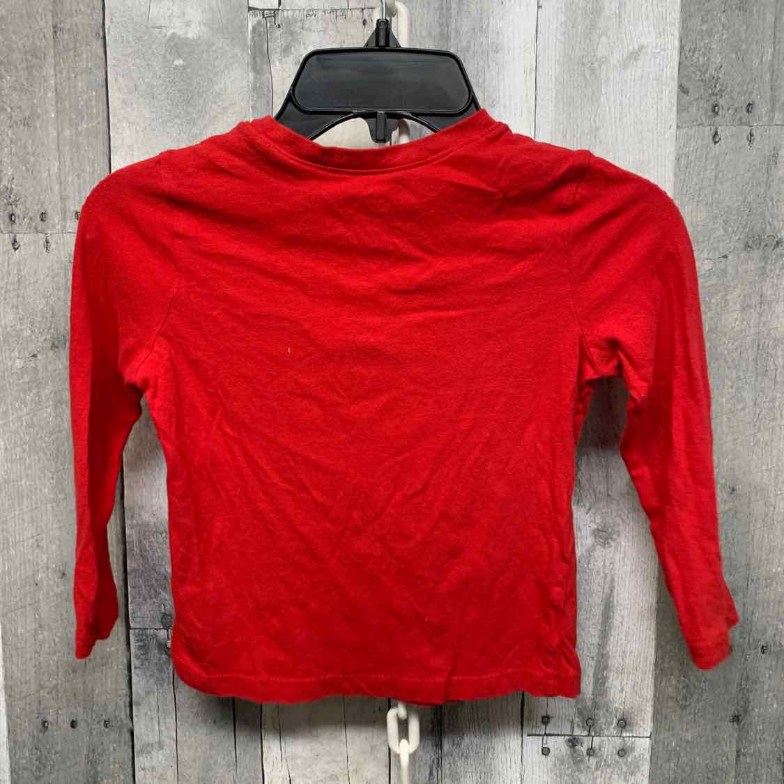 Size 4T Red Graphic Old Navy Long Sleeve Shirt
