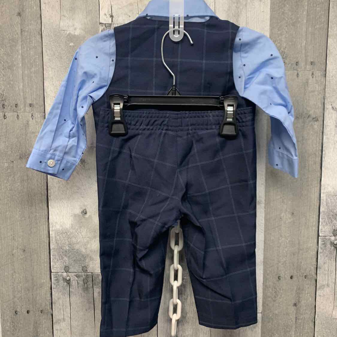 Size 6-9 Months Blue/Navy Wonder Nation 2pc+ Suit