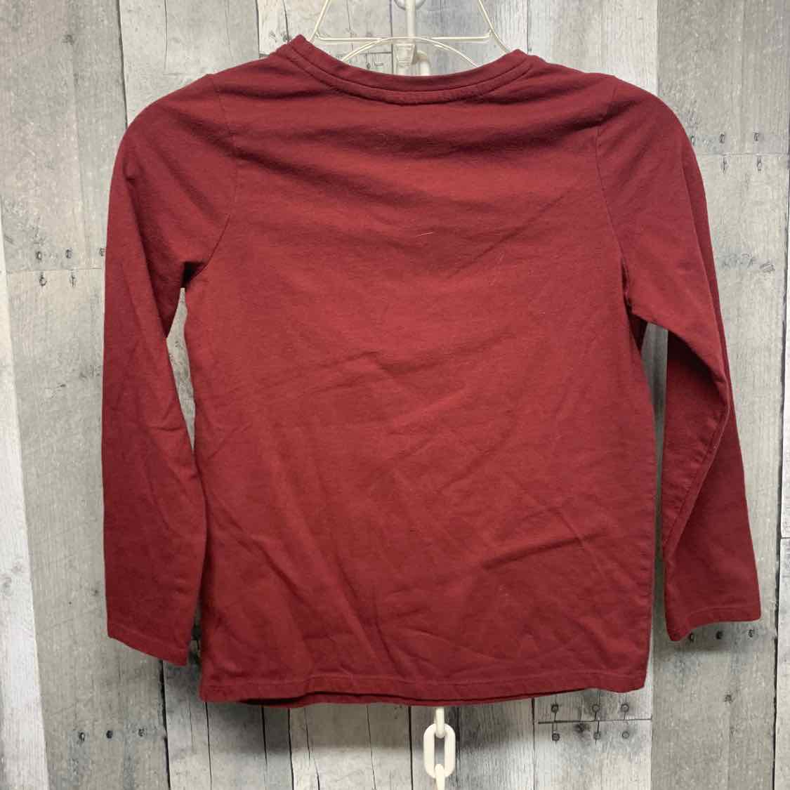Size 6/6X Burgundy Cat & Jack Long Sleeve Shirt