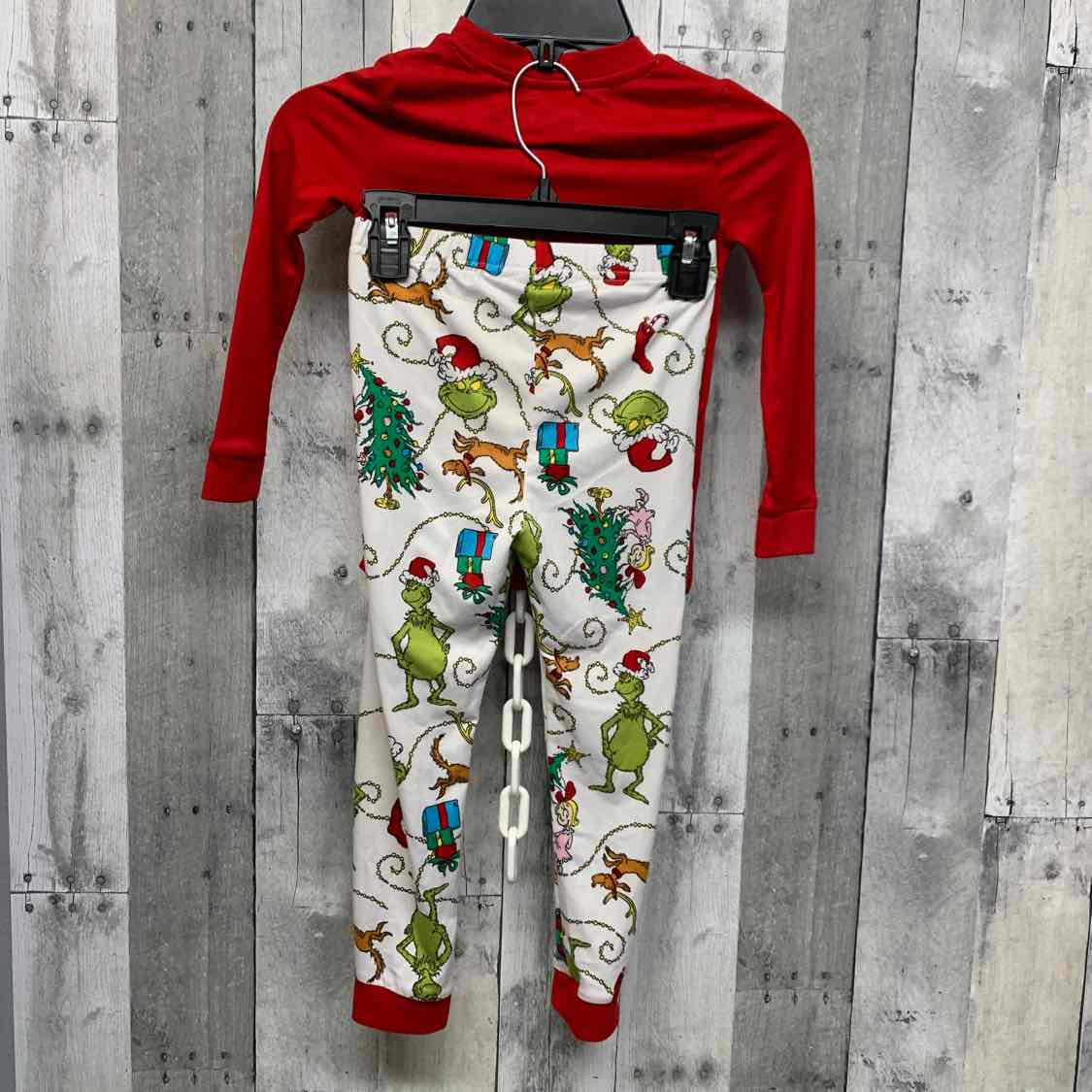 Size 5T Green/Red Dr Seuss 2pc PJs