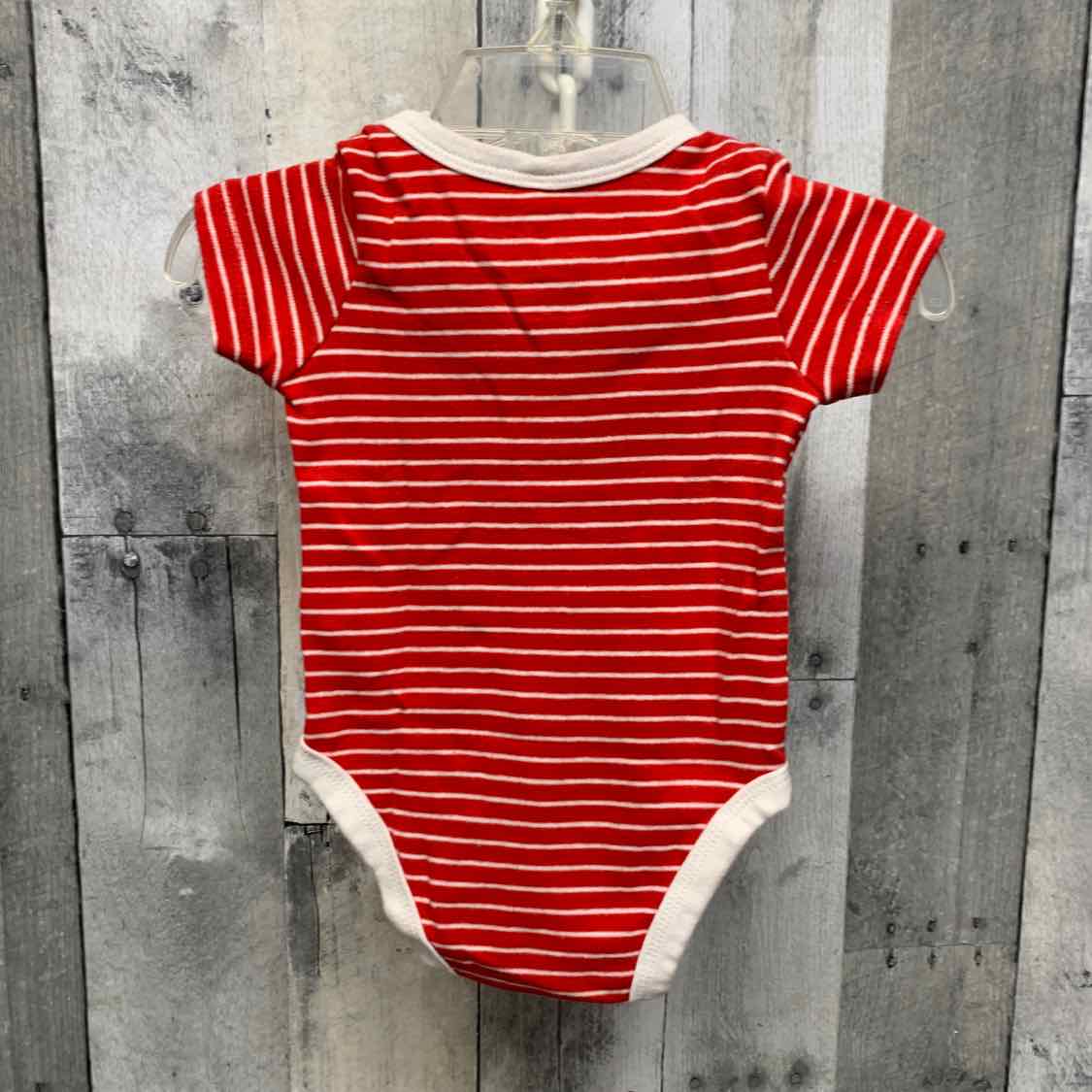 Size 6 Months Red/Black Sport Brand Bodysuit - OodlesCB