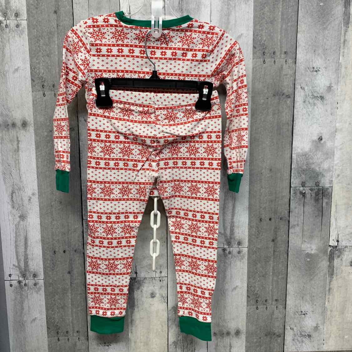 Size 5 White/Red Carter's 2pc PJs