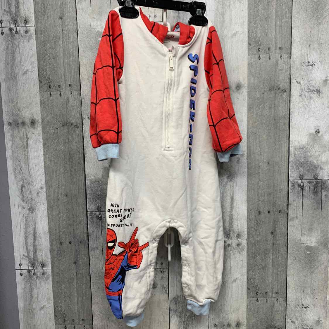 Size 18-24 Months White/Red Marvel Light Jacket
