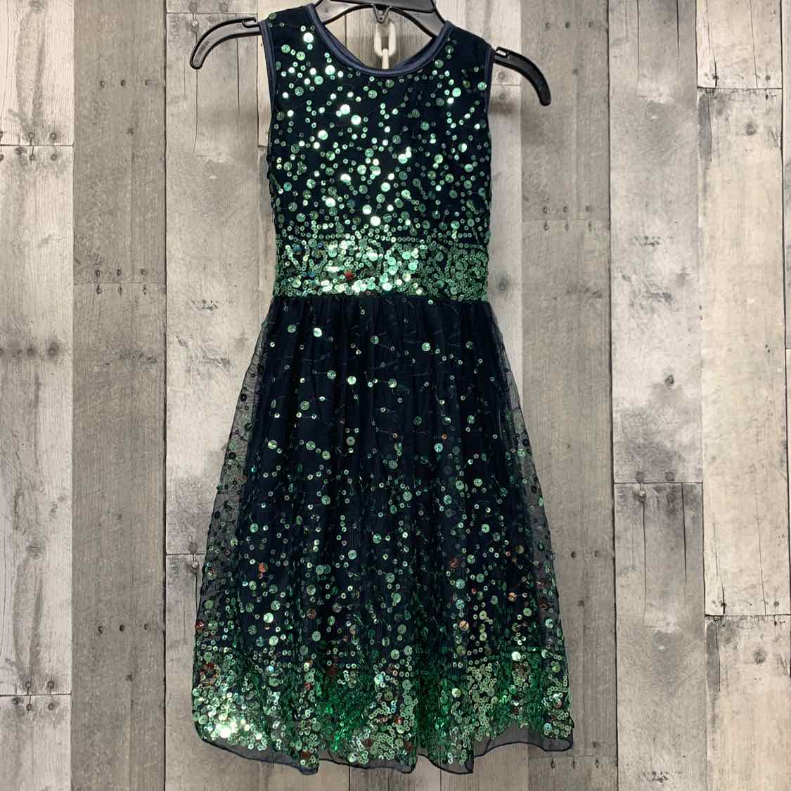 Size 7 Navy/Teal B Brand Dress - Party