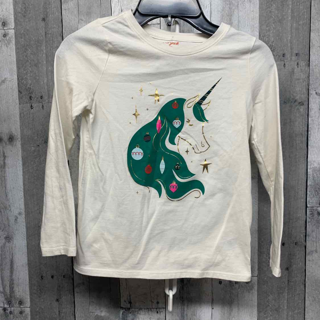 Size 6/6X White Graphic Cat & Jack Long Sleeve Shirt