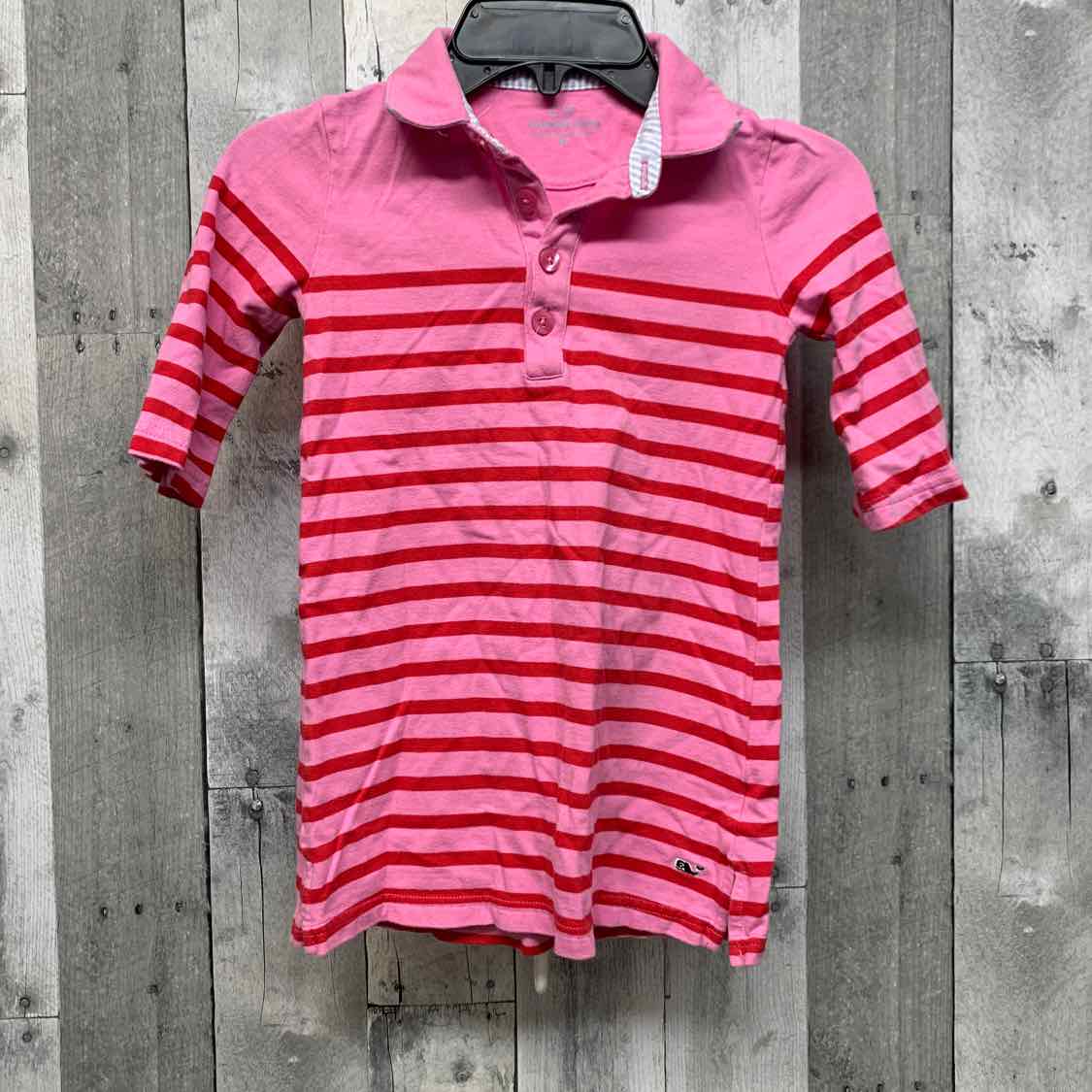 Size 4T Red Striped Vineyard Vines LS Dress