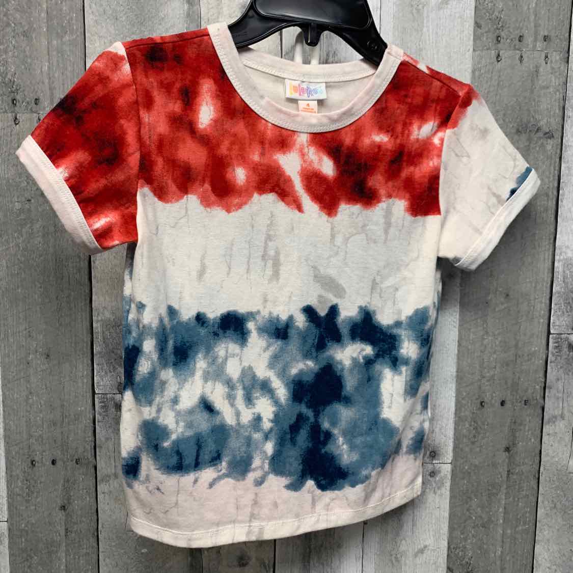 Size 4 Red/White LulaRoe T Shirt