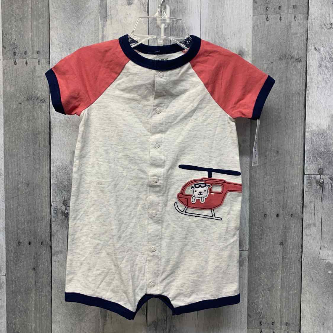 Size 18 Months Gray/Red Carter's Romper
