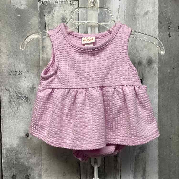 Size 0-3 Months Purple Cat & Jack Shirt/Shorts