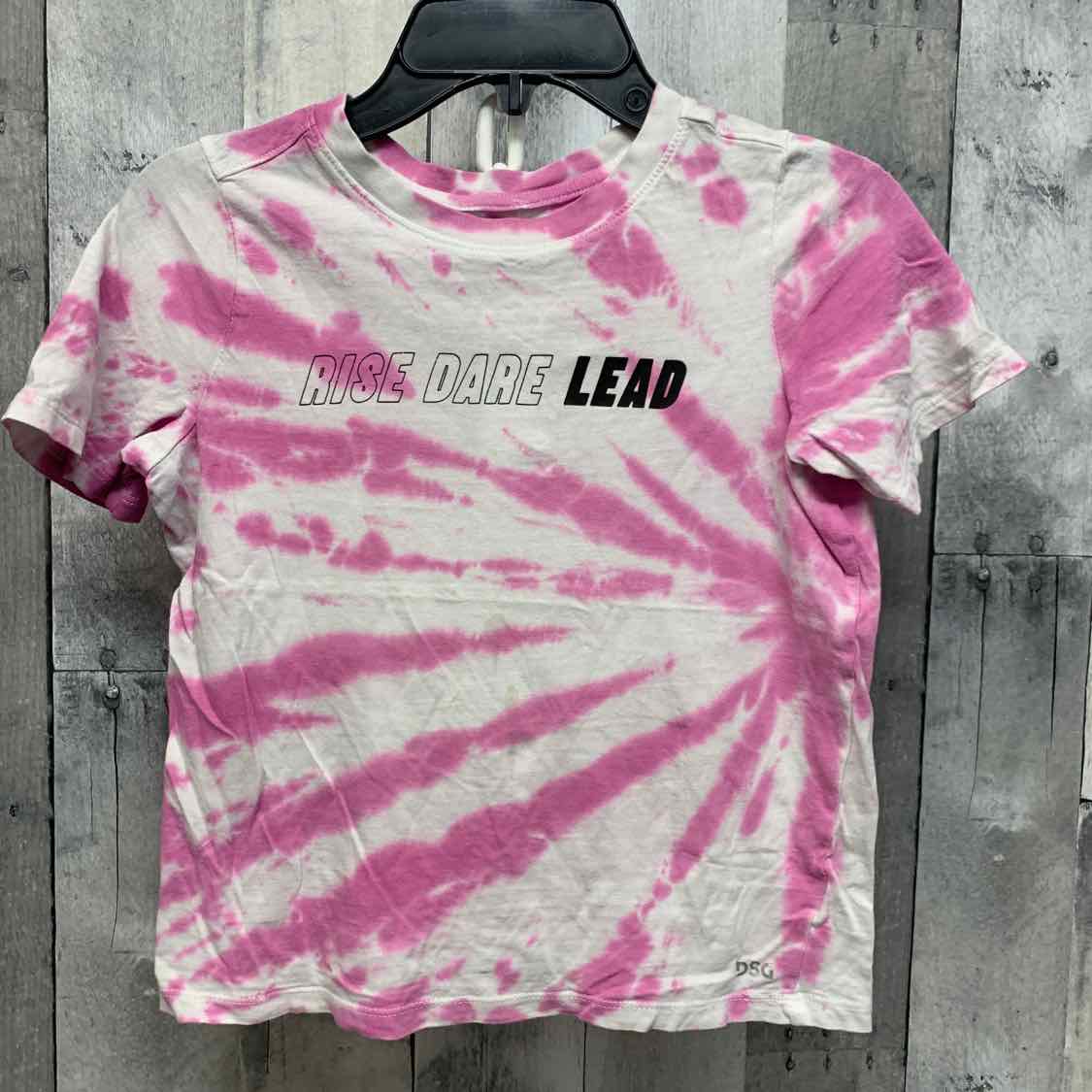 Size 6/7 White/Pink Mid Brand T Shirt