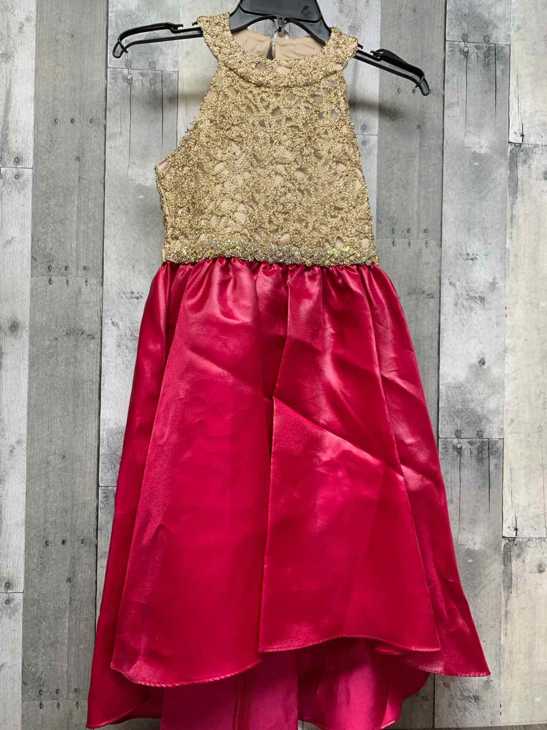 Size 12 Gold/Pink Rare Editions Dress - Party