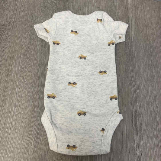 Size Preemie Gray Print Carter's Bodysuit