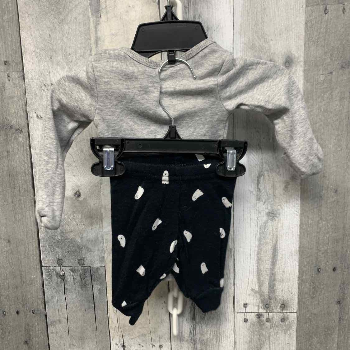 Size Newborn Gray/Black Just One You Shirt/Pants