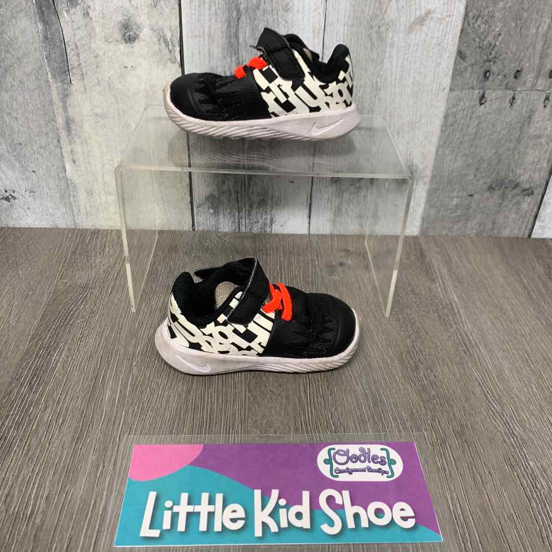 Size 3 Black Sport Brand Sneakers