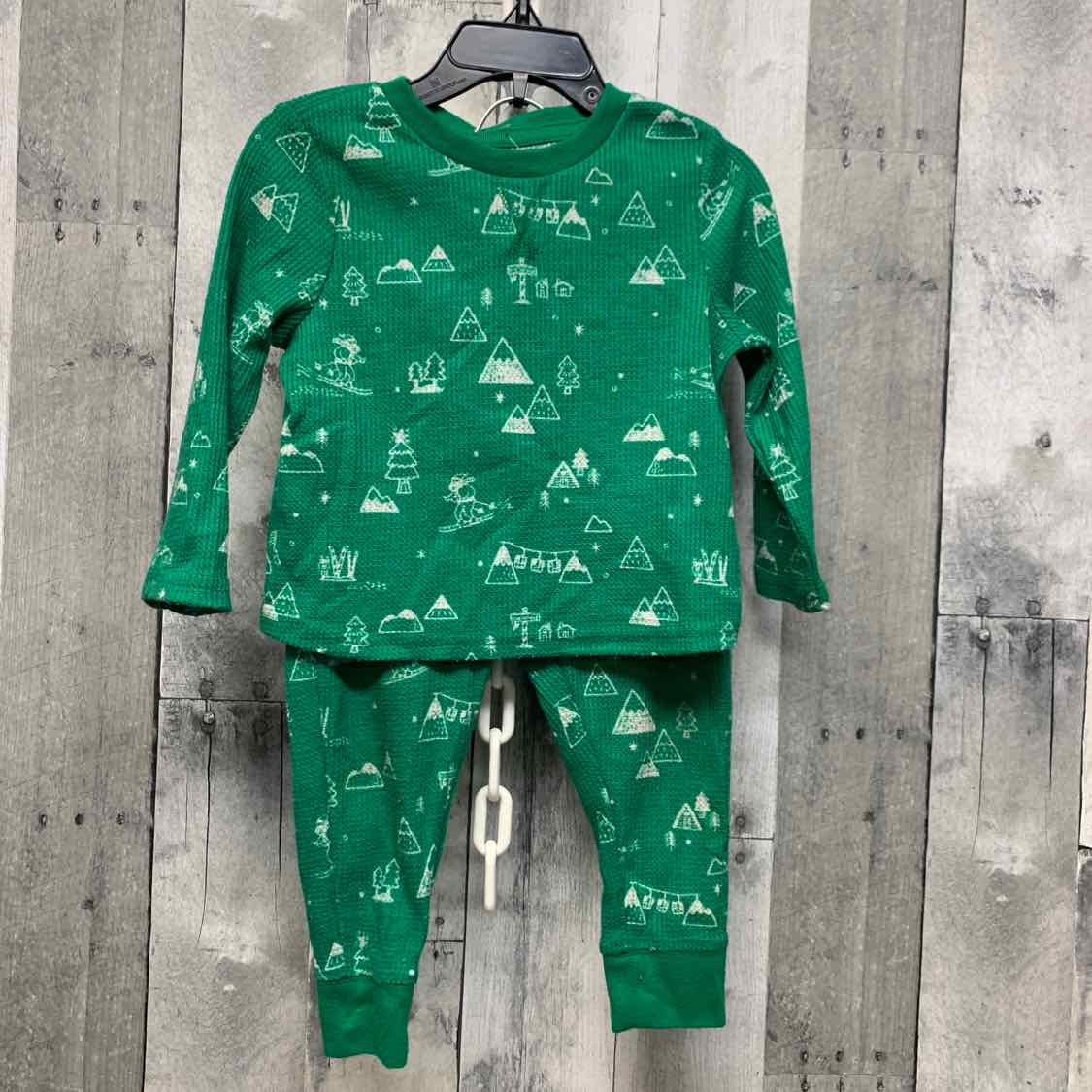 Size 18 Months Green Holiday Brands 2pc PJs