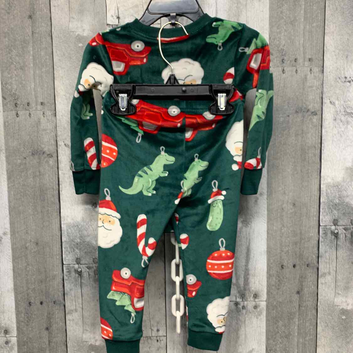 Size 18 Months Green Print Child of Mine 2pc PJs