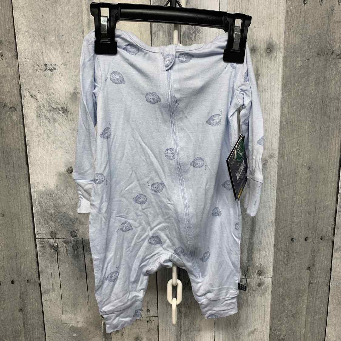 Size 0-3 Months Blue Print Modern Moments by Gerber Footy PJs