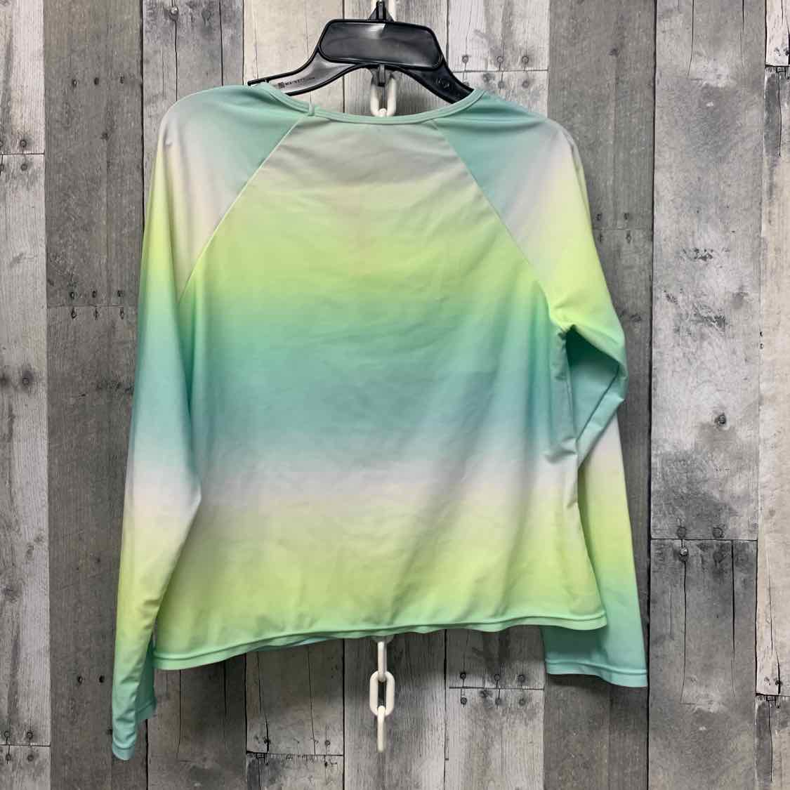 Size 16 Green/Blue Justice Swim Top