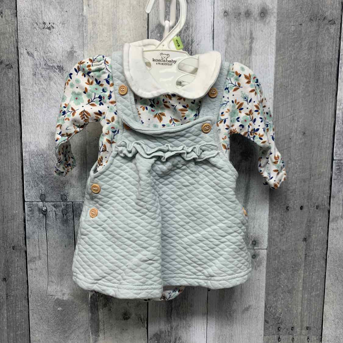 Size 0-3 Months Blue Floral Print B Brand Shirt/Jumper