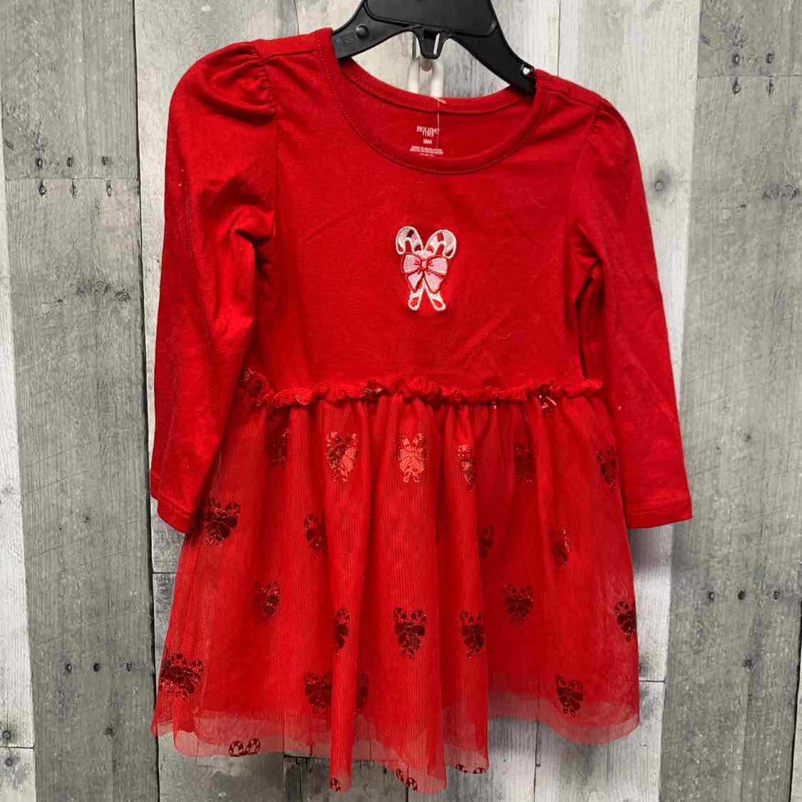 Size 18 Months Red/White Holiday Brands LS Dress