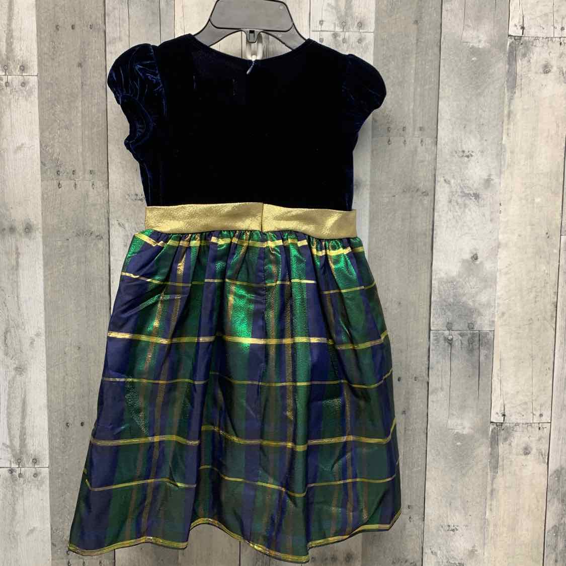 Size 6 Navy/Green Mid Brand Dress - Party