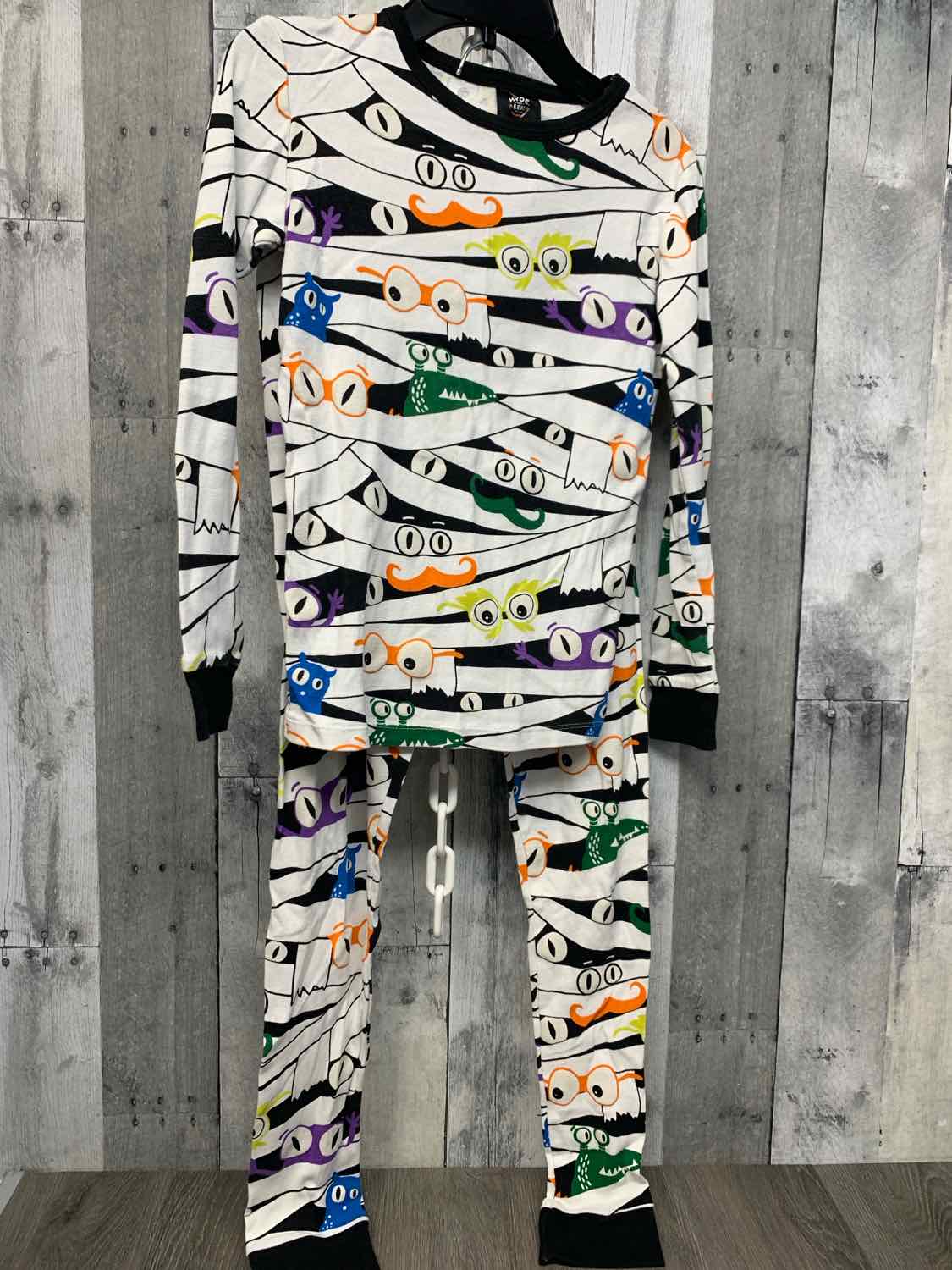 Size 12 White Graphic B Brand 2pc PJs