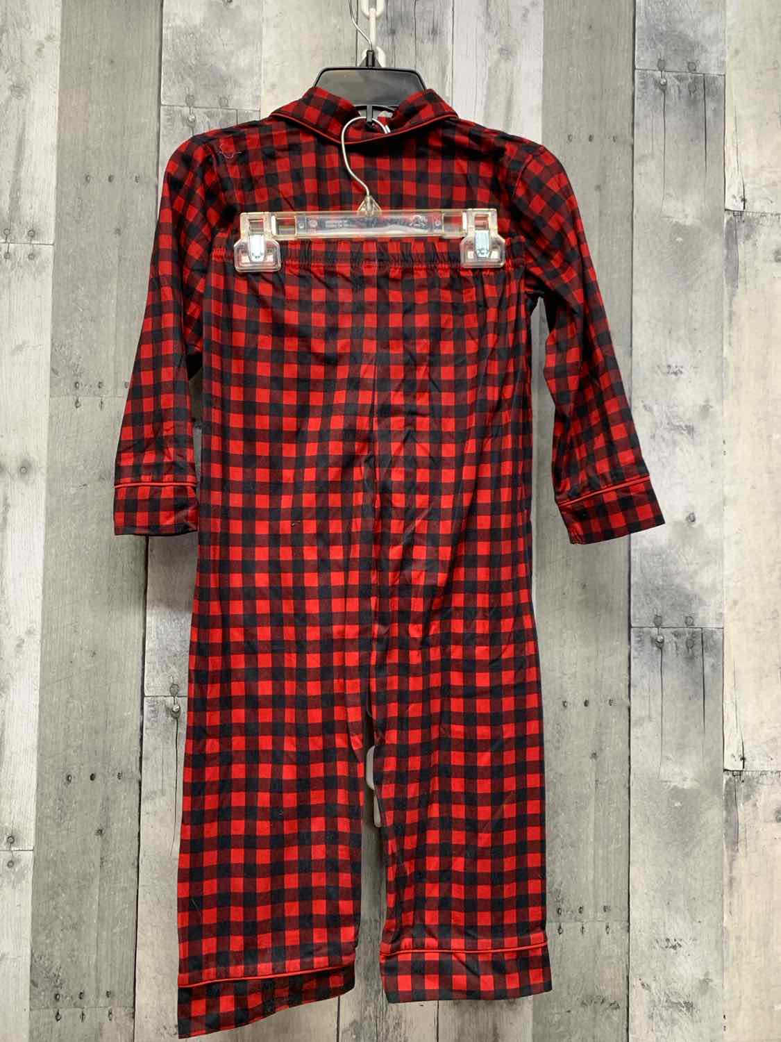 Size 5 Red Plaid Bass Pro Shop 2pc PJs