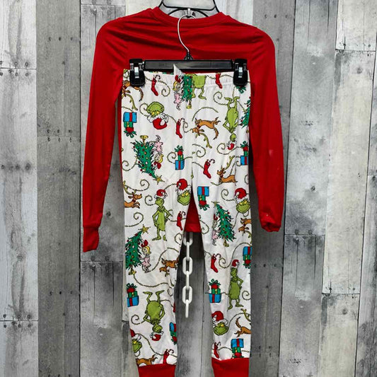 Size 8 Red/White Dr Seuss 2pc PJs