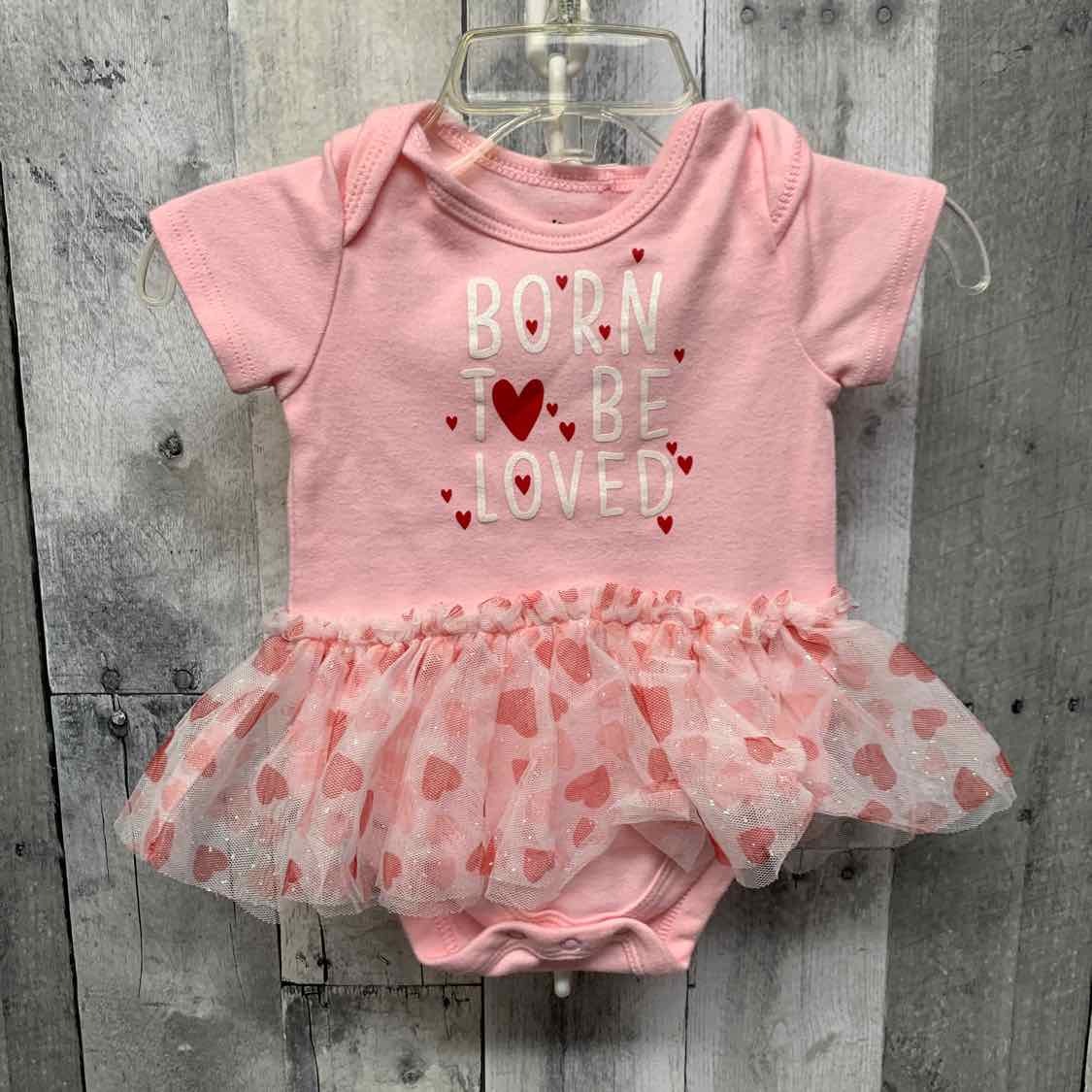 Size 0-3 Months Pink Print Holiday Brands Romper