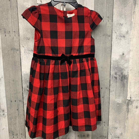 Size 6 Red Plaid Mid Brand Dress