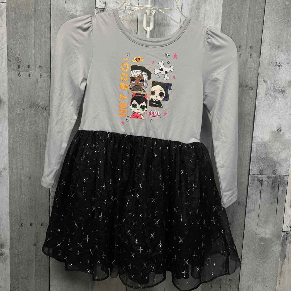 Size 4T Gray LOL Surprise LS Dress