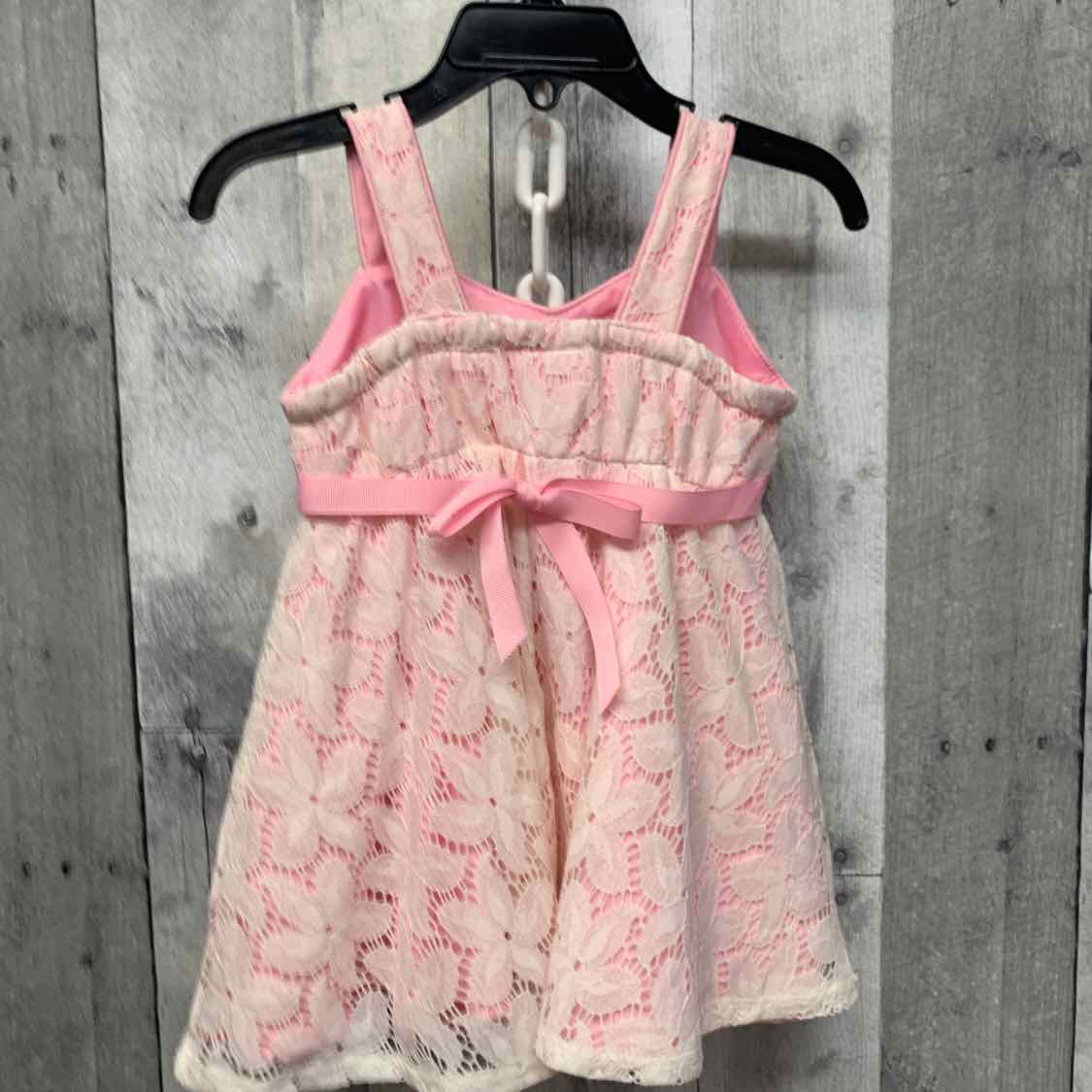 Size 18 Months White/Pink Youngland Dress - OodlesCB